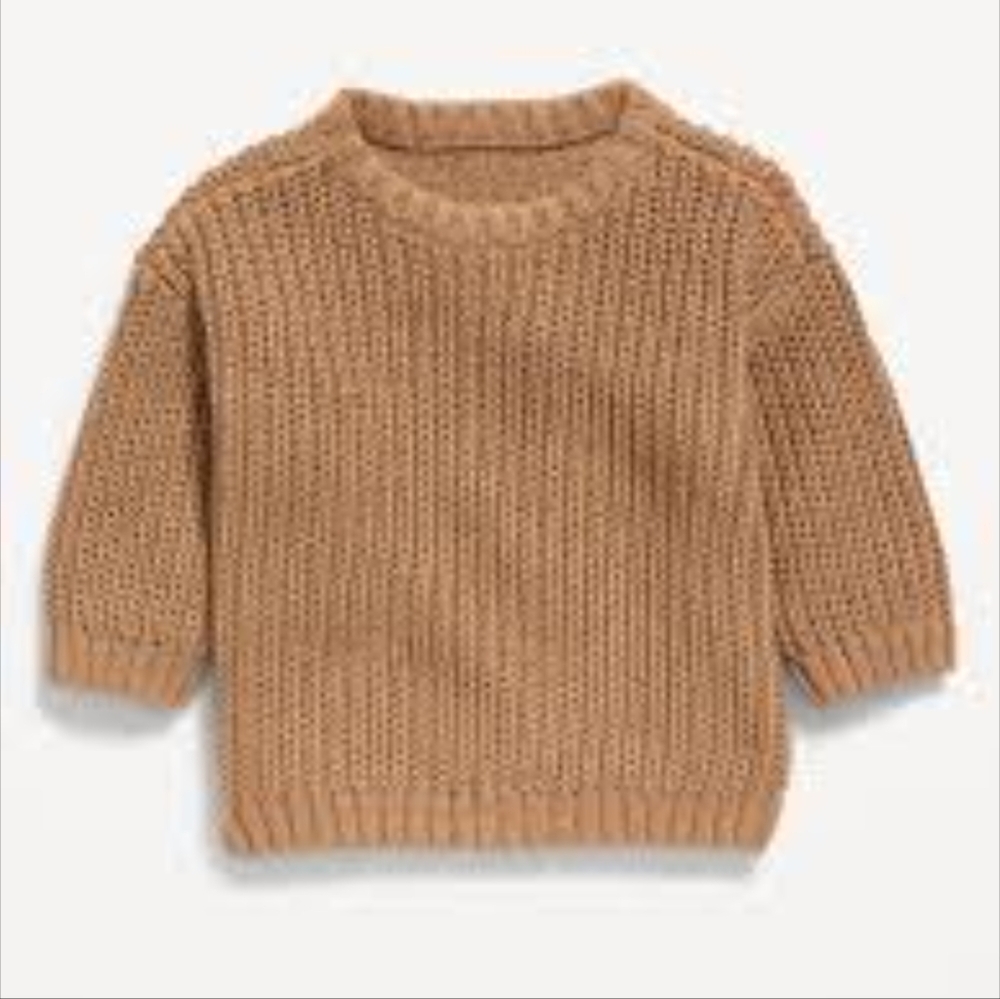 Unisex Baby Shaker Stitch Pullover Sweater